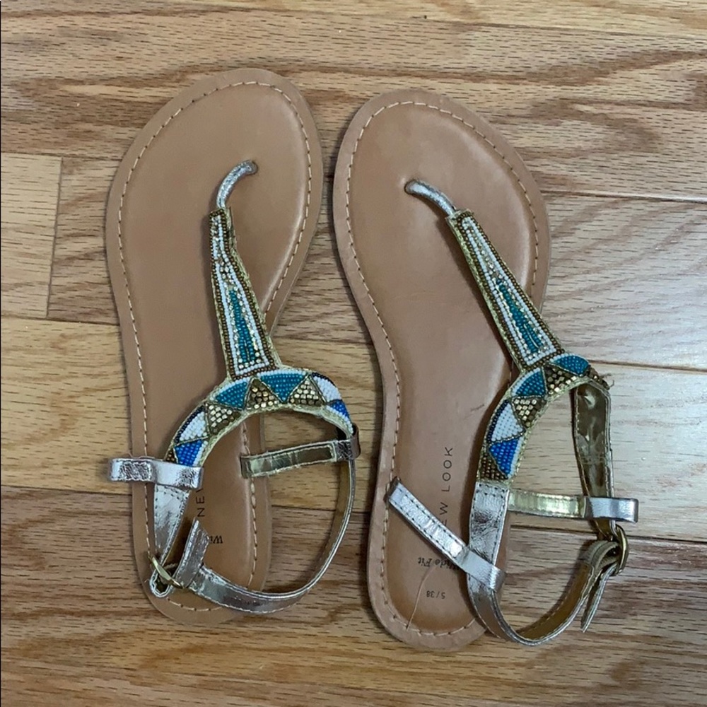 Beautiful beaded sandals